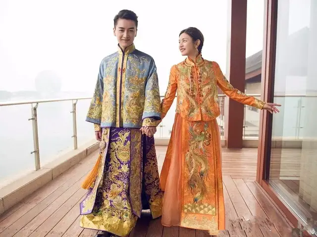 Traditional chinese wedding outlet attire