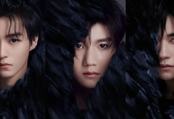 Black Swan Vibes For Tfboys 7th Anniversary Photos Yu Zheng Alludes