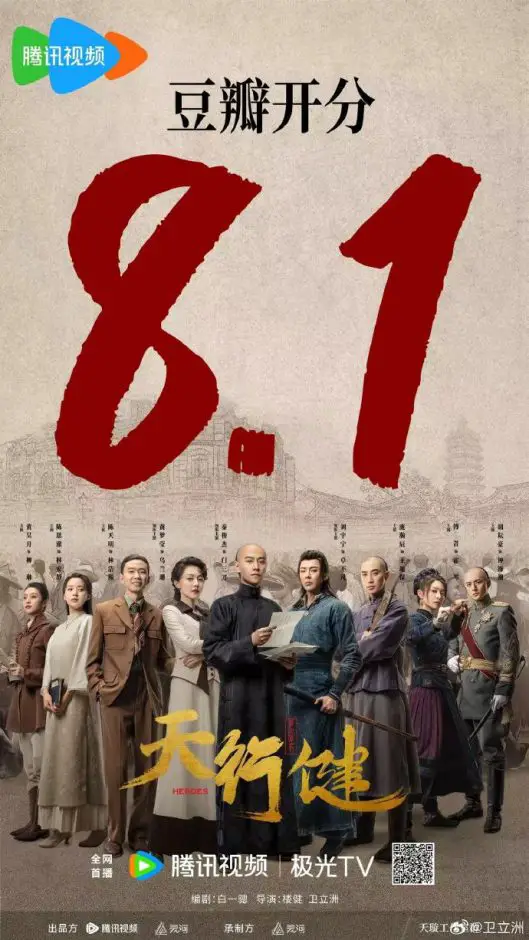Heroes nab a 8.1 score on Douban