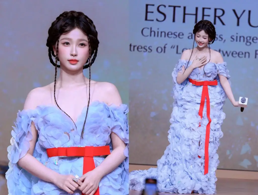 Popular Actress Esther Yu Shuxin Once Again Faces Criticism for Influencer-Like Makeup