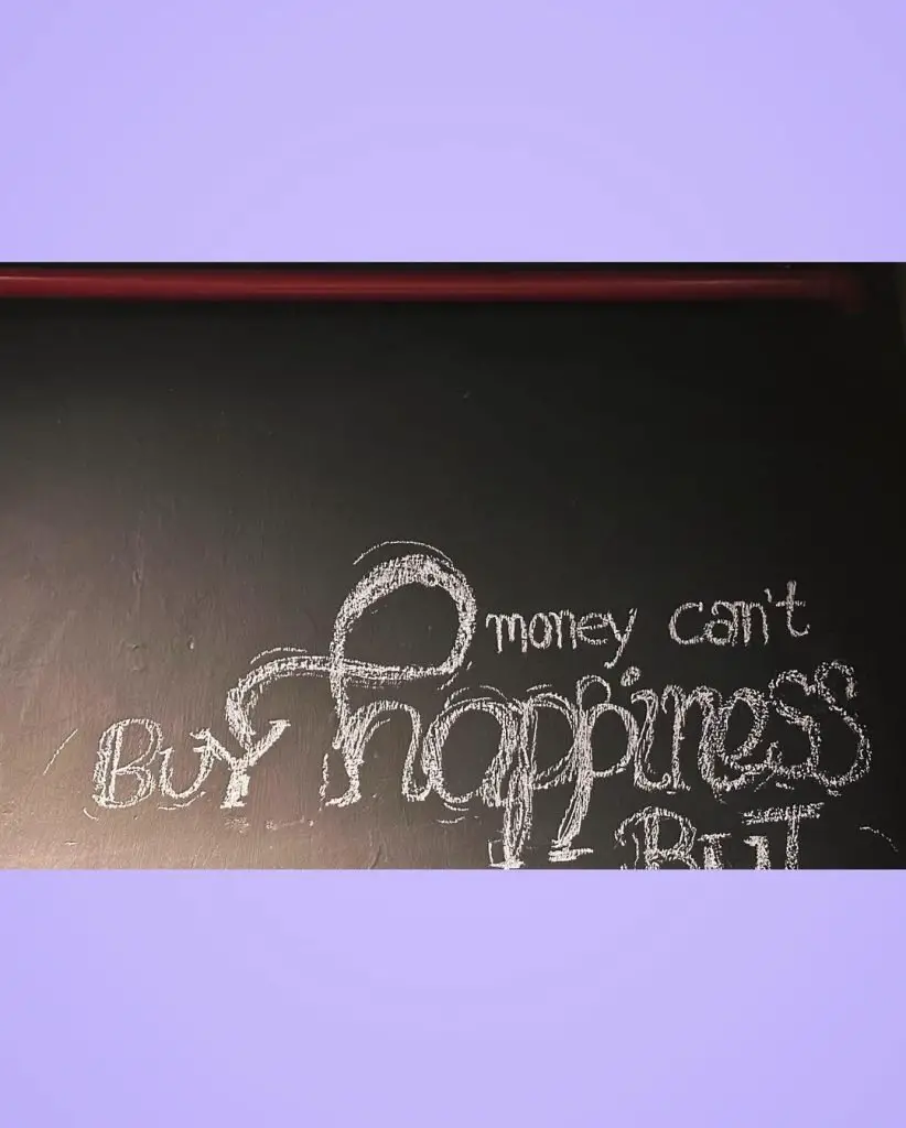 Money Can't Buy Happiness