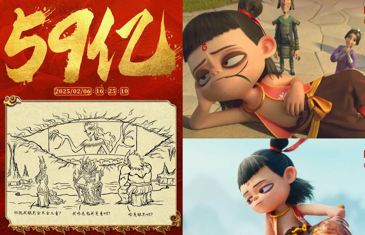 Top 10 Highest-Grossing Films in China: Nezha 2 Breaks Records at #1