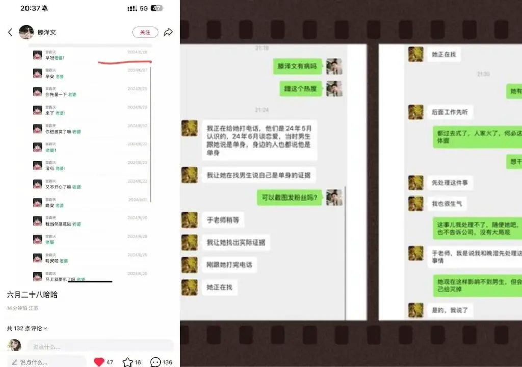 Screencaps of alleged chat convos 
