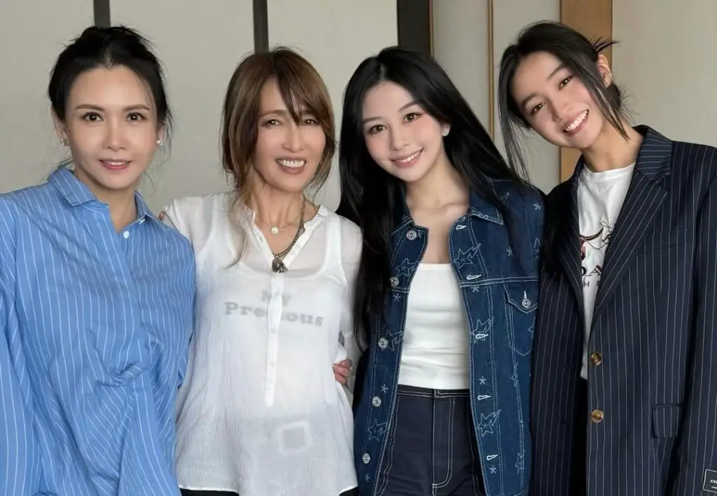 Chingmy Yau and Shizuka Kudo Spotted Together With Their Daughters in Hong Kong
